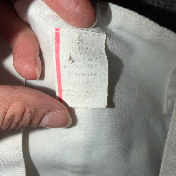 Vintage White Overalls with Red Car Design - Picture 3 of 6